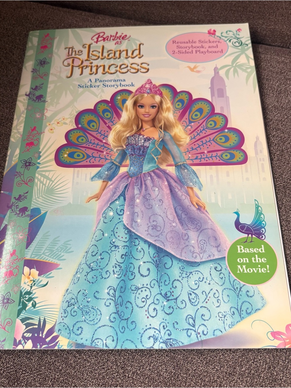 Barbie The Island Princess Panorama Sticker Storybook NEW Unused Movie